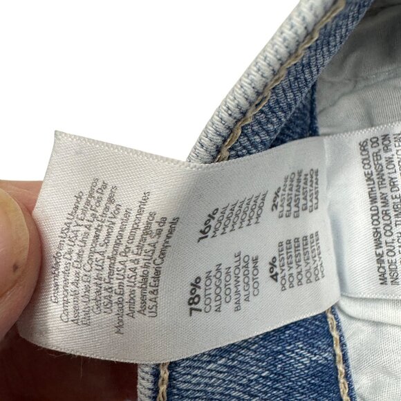 Mother The Insider Crop Step Fray Blue Jean Women's Denim Pants, Size 27 - Picture 7 of 11